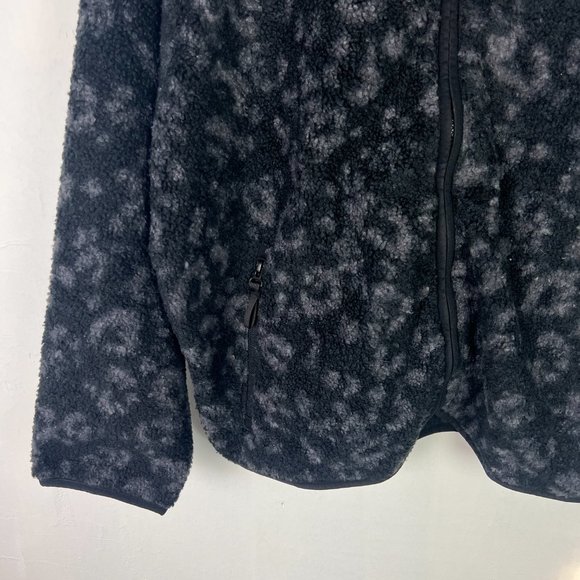 NWT All In Motion Sherpa Jacket Dark Gray Leopard Size Small S NEW S2228 - Picture 4 of 15